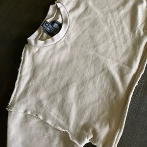 Alphalete very terry crop sweatshirt in moonstone